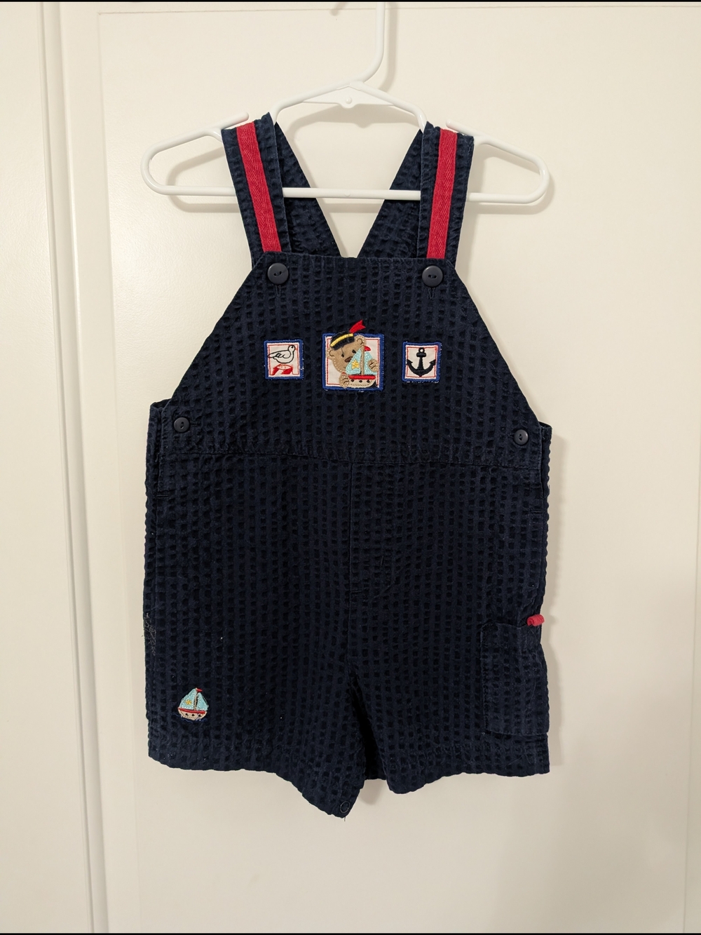 Vintage Navy Nautical‎ Short Overalls